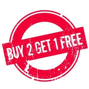 Buy two items in my closet priced $10 or below and get another for FREE.
